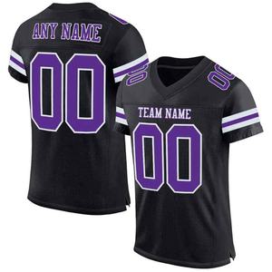 เสื้อเจอร์ซีย์อเมริกันฟุตบอลผู้ชายไซส์ใหญ่ ปรับแต่งได้ สวมใส่สบาย ระบายอากาศดี ผลิตจากโพลีเอสเตอร์ ปักลายจากโรงงาน เสื้อกีฬา - Product Image 4