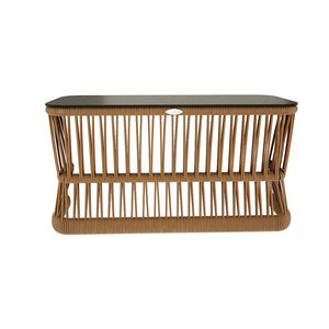 TABLE BASSE AVEC HPL/TECK BOIS (LCO/057/009) - Product Image 1