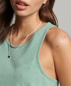 Customized Logo <b>Women</b> <b>Sleeveless</b> V-neck <b>Tank</b> <b>Top</b> Breathable Spandex/Polyester Knitted Neck Sweet Style Short Length Spring - Product Image 4