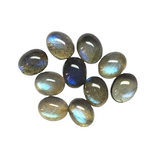 Vente en gros 8x10mm naturel AAA de haute qualité Labradorite IGI certifié traité thermiquement bleu ovale Cabochon pierre précieuse approvisionnement en vrac en vrac - Product Image 3