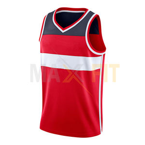 Maillots de basket-ball Logo OEM de haute qualité pour hommes, maillot de basket-ball personnalisé avec impression par MAXFIT entreprises, vente en gros - Product Image 1
