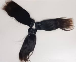 Extensions de cheveux humains droits de qualité indienne Remy de 12 pouces de qualité supérieure - Product Image 3