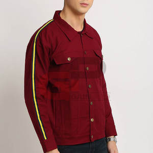 Hot Selling <b>Men</b> <b>Jeans</b> <b>Jacket</b> With Custom Made Design Plus Size <b>Men</b> <b>Jeans</b> <b>Jacket</b> for Outdoor Use - Product Image 2