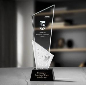 Premium Modern Design Polished Surface Custom Color Logo Personalized Acrylic Award Celebrate Excellence Business Sports - Product Image 5