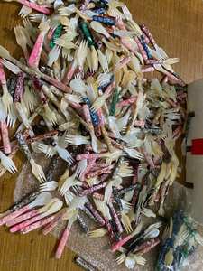 Ensemble de couverts en nacre polie faits à la main (cuillère et fourchette) pour dessert, caviar, hôtel, restaurant, café - Vente en gros Vietnam - Product Image 3