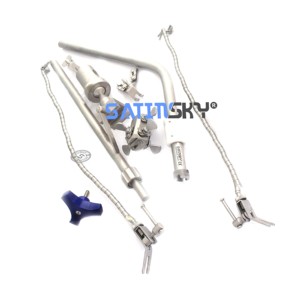 ชุดเครื่องมือผ่าตัด Satinsky SET 9 RETRACTOR KOCHER LANGENBECK ขนาด 21 ซม. ปลายทู่ สำหรับดึงแผล เกรดเยอรมัน พร้อมเครื่องหมาย CE - Product Image 2