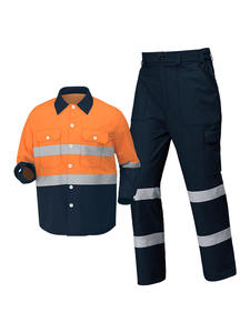 เสื้อแจ็คเก็ตทำงานแบบมีซิป น้ำหนักเบา สะท้อนแสง สำหรับฤดูร้อน ชุดยูนิฟอร์มโรงงานแบบมองเห็นได้ชัดเจน พร้อมโลโก้สั่งทำ ระบายอากาศได้ดี - Product Image 3