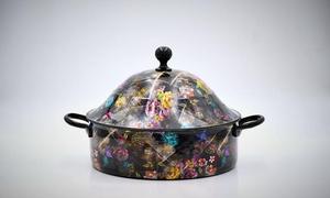 Cazuela de acero inoxidable moderna, calentador de alimentos, olla caliente, forma redonda, acabado personalizado, tamaño personalizado, precio al por mayor - Product Image 5