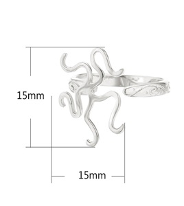 แหวนกรงเล็บแบบปรับได้นิรันดร์แหวนเงินแท้สไตล์วินเทจอุปกรณ์ DIY 5ง่ามตั้งค่าสำหรับวันครบรอบ - Product Image 2