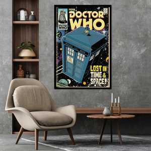 Affiche murale de bande dessinée TARDIS pour Doctor Who, style moderne - Product Image 4