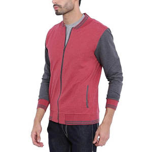 Personalizado de los hombres nuevo estilo Melton lana Varsity chaqueta de invierno Letterman chaqueta de cuero con tela de lona al por mayor de moda - Product Image 2