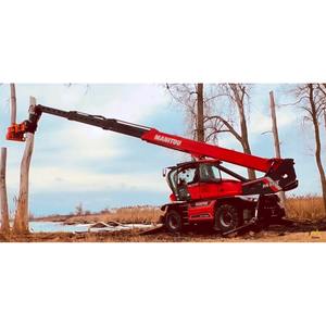 Nouveaux télescopiques rotatifs Manitou MRT 2660 pour travaux forestiers avec déchiqueteuse à bois CS750 en stock et à vendre - Product Image 3
