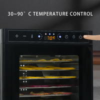Déshydrateur Commercial Professionnel à 8 Plateaux en Acier Inoxydable pour Fruits et Légumes, avec Hublot Visuel