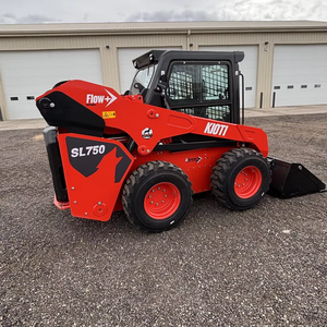 Vente en gros de chargeuse compacte sur pneus KIOTI SL750 74HP 5 tonnes 2024 à cabine fermée, avec moteur de roue et godet, pour travaux de terrassement, à prix compétitif - Product Image 1