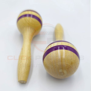 <b>Baby</b> Rattles Wooden Percussion <b>Toy</b> Maraca Wedding Gifts Musical Instruments Hand Ball Kids <b>Toy</b> Wooden Sand Hammer - Product Image 6