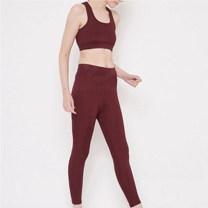 Conjunto de Yoga Ecológico y Transpirable con Logotipo Frontal Personalizado, MOQ Bajo, Ropa Deportiva Ajustada de Alta Calidad para Mujer, 2 Piezas - Product Image 4
