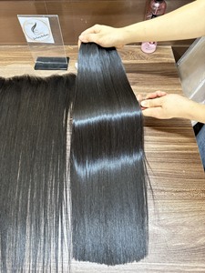 ผมต่อเวียดนามแท้คุณภาพสูง ZOI HAIR แบบนุ่มพิเศษ เกรดพรีเมียม  แบบเย็บสองชั้น  ตรงธรรมชาติ  น้ำหนัก 100 กรัม ขายส่ง - Product Image 4