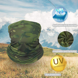 Cache-cou respirant en polyester personnalisé avec logo par sublimation, couvre-tête et visage, écharpe respirante, cache-cou - Product Image 4