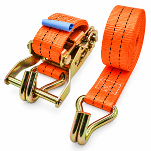 Sangle d'arrimage haute résistance 38 mm 1500 kg en polyester avec crochets en J pour le maintien de charge de remorque, service OEM personnalisé - Product Image 6