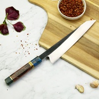 Vente en gros de couteaux de cuisine de qualité supérieure personnalisés, service OEM/ODM, PRESTIGE BLADES, couteaux de chef en acier Damas, manche en bois, forgés à la main