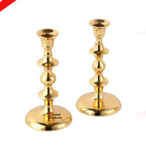 Portavelas de diseño de metal y aluminio con aspecto de flor y hoja para bodas y fiestas para hotel, restaurante y bar - Product Image 2