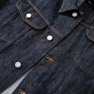 Chaqueta vaquera ajustada de calle alta para hombre, con cuello levantado, tela de lona de alta calidad personalizada de talla grande para uso en invierno al aire libre - Product Image 6