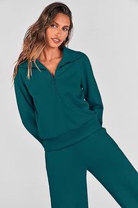 Chándales estampados de ropa de calle de invierno para mujer con logotipo personalizado Forro polar de diseño 2 en 1 - Product Image 3