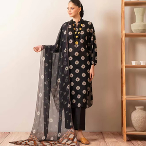 2025 invierno lujo alta calidad Indio paquistaní étnico desgaste 100% Lino puro ligero Casual vestido de fiesta mujeres Salwar Kameez - Product Image 1