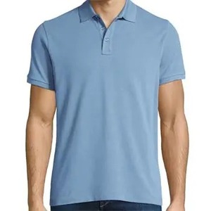 Polo de manga corta para hombre, nuevo estilo, Color sólido con logotipo impreso, MOQ bajo, transpirable, de talla grande, polos para hombre - Product Image 5