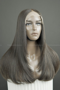 มัดผมมนุษย์ผมตรงกระดูกที่มีขนาด13*4ด้านหน้า - Product Image 6