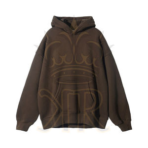 Sudadera con Capucha de Alta Calidad, 320 g/m², para Hombre, Felpa, Hombros Caídos, Sin Cordones, Corte Regular, Invierno, Impresión Digital - Product Image 2