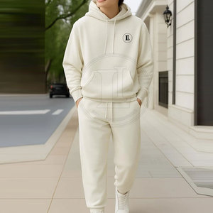 Custom Logo Winter Hooded <b>Pullover</b> <b>Men</b> Tracksuit 100% Cotton Breathable Lightweight High Quality Wholesale - Product Image 3