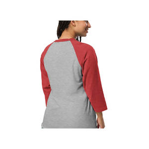 Camiseta Raglán de Manga 3/4 de la Colección Daughter Vengeance, Tela de Mezcla de Algodón Suave de 4.5 oz, Serigrafía Comprimida, Logotipo Sólido - Product Image 5