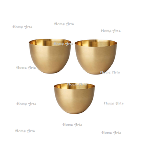 ชุดชามเสิร์ฟอาหารสแตนเลส3ชิ้นชามเสิร์ฟขนมทรงกลมคุณภาพดีกว่า - Product Image 1