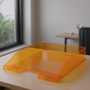 HAN CLASSIC - Bandeja para Archivos DIN A4/DIN C4 de Poliestireno Transparente Naranja - Product Image 3