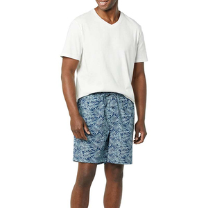 Ensemble short et t-shirt en coton pour hommes pour l'été personnalisable OEM grande taille respirant et imprimé - Product Image 1