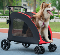 Poussette pour animaux de compagnie, chien, chat, dessin animé, confortable, légère, robuste, pliable, 4 roues, imperméable, écologique, 32 kg, voyage