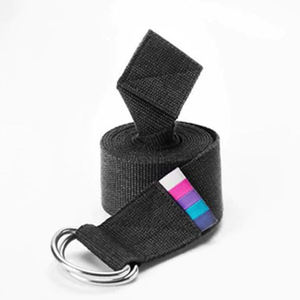 OEM Custom Logo Eco-friendly Weightlifting Yoga <b>Belt</b> <b>Strap</b> with Premium Stretch Custom Polyester Custom Color & Packing - Product Image 2