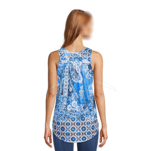 Camiseta sin Mangas Casual para Mujer, Sublimada, con Logotipo Frontal, Transpirable, de Secado Rápido, Ecológica, Colores y Tallas Personalizadas, Venta al Por Mayor OEM - Product Image 3