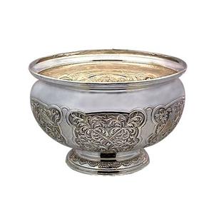 Antiguo acabado comida postre servidor platos arco superior tendencia hecho a mano decorativo antiguo acabado fruta ensalada servir tazón - Product Image 4