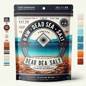 100% Polvo de baño orgánico de aloe vera Etiqueta privada 14LB Sal cruda del Mar Muerto MOQ bajo Hecho en EE. UU. - Product Image 3