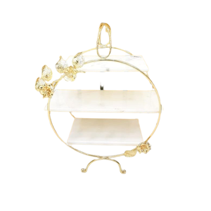 Premium White <b>Marble</b> Three-Tiered Handmade <b>Cake</b> <b>Stand</b> Hexagon Shape Antique Design for Wedding Events Wholesale <b>Cake</b> Tools - Product Image 3