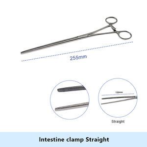 Klem usus penjualan atas trauma 25.5cm <span class=keywords><strong>Forceps</strong></span> bedah baja kualitas tinggi forsep usus oleh instrumen pedal tulang belakang - Product Image 3