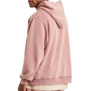 Sweat à capuche délavé surdimensionné pantalons de survêtement vintage survêtements vierges roses survêtement polaire tech personnalisé ensembles pour hommes grande taille Vêtements décontractés - Product Image 3