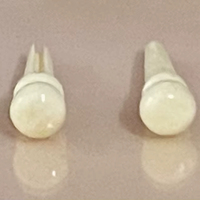 Eco-Friendly Buffalo Natural Bone Guitar Bridge Pins with Flower Design-High Quality