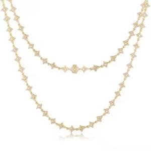 <b>Fine</b> Jewelry 18mm 925 Sterling <b>Silver</b> Cuban Link <b>Chain</b> Necklace with VVS Moissanite Diamond Yellow Gold for Men Great Gift Idea - Product Image 6