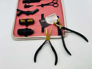 Kit d'outils pour extensions de cheveux à la kératine Fusion, pince, impression de logo personnalisée, acier inoxydable, plastique, kit d'outils de beauté, service OEM - Product Image 6
