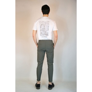 City Robin 100% algodón Anti-Pilling pantalones al aire libre XL tamaño holgado cremalleras plisados color ligero diseño recto para el verano - Product Image 1