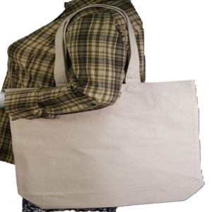 Bolsa de Mano de Algodón Orgánico Ecológica Reutilizable con Logotipo Personalizado, Diseño Serigrafiado, Asa Larga Reciclable - Product Image 5