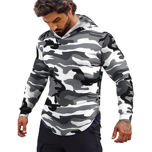 Sudaderas con capucha de camuflaje, estilo casual, holgadas, para uso diario, ropa informal de calle, cómoda. - Product Image 1